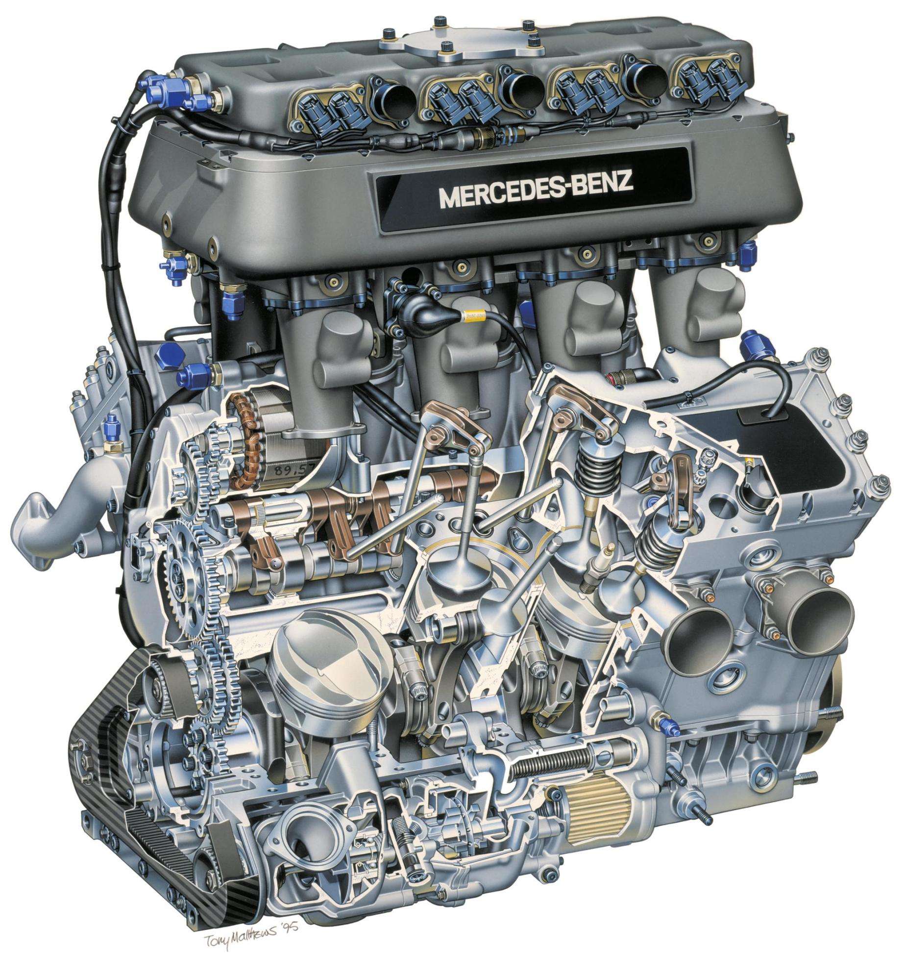 Honda racing v8 engine ilmor #5