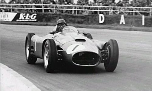 CHARTE DU GRAND PRIX BRITANNIQUE 1956, JUAN M. FANGIO GAGNE *** (Copie